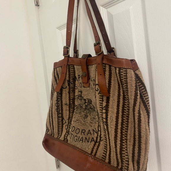 Campomaggi tapestry bag tote! Large! Beautiful - Picture 15 of 16